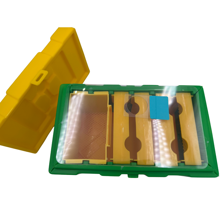 Economy Plastic Queen Mating Nuc Box – Beekeeping Mating Hive in Green &amp; Blue
