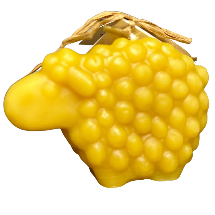 Novelty Sheep Solid Beeswax Candle
