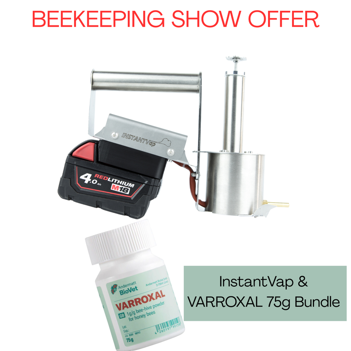 INSTANTVAP 18V COMPACT BATTERY POWERED CORDLESS OXALIC ACID VAPORIZER **COLLECTION AT THE BEEKEEPING SHOW TELFORD**