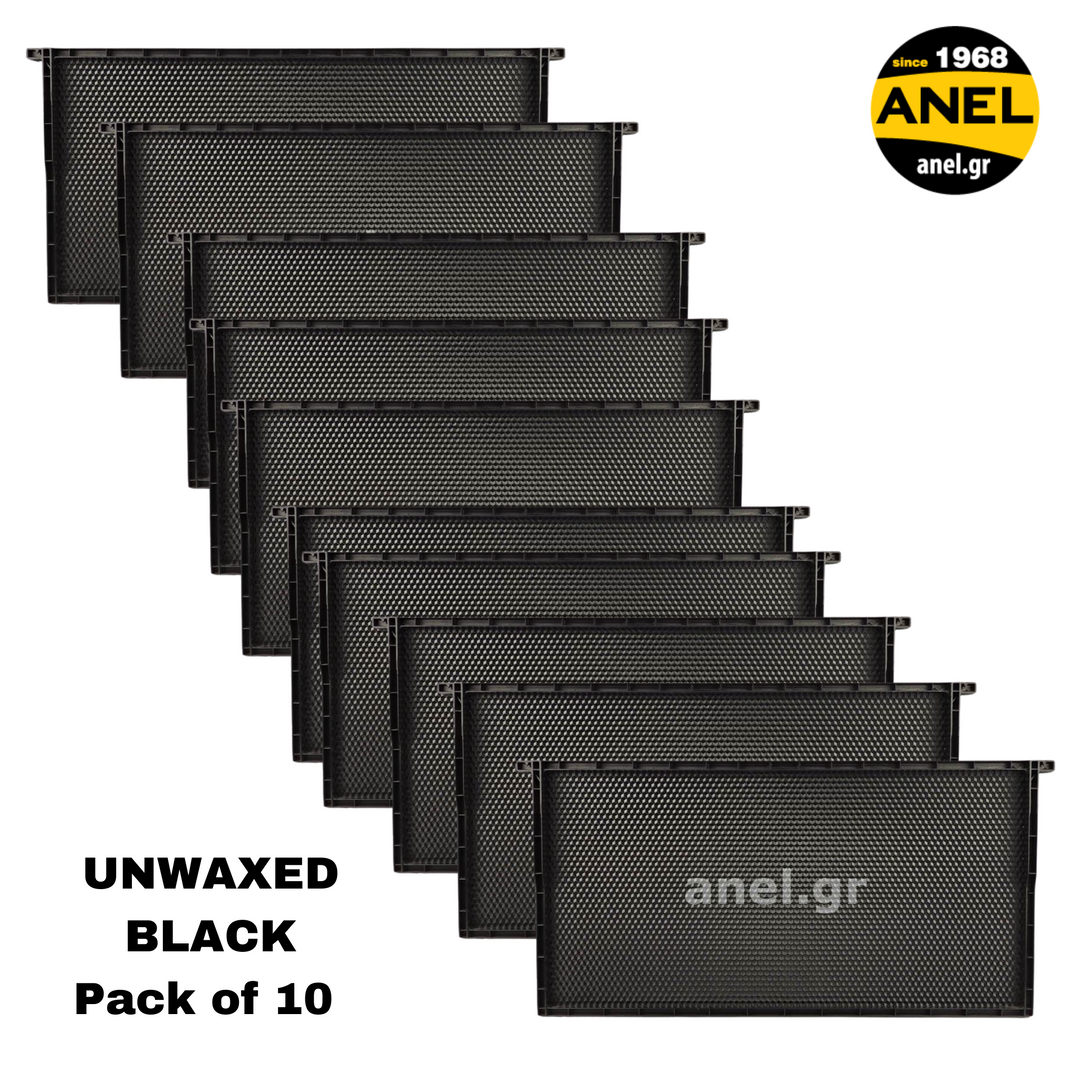 Plastic Langstroth Frames with Plastic Foundation For Deep Hive Body (Brood Box) - Unwaxed