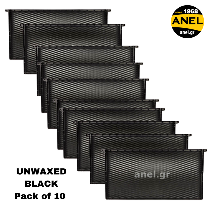 Plastic Langstroth Frames with Plastic Foundation For Deep Hive Body (Brood Box) - Unwaxed