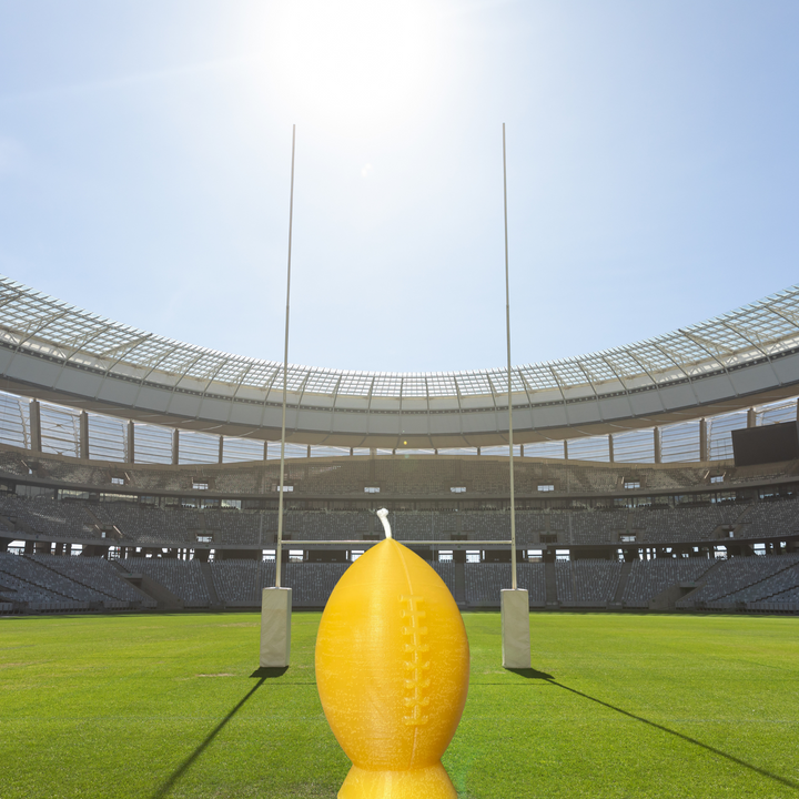 Rugby Ball Beeswax Candle  - Rugby Fan