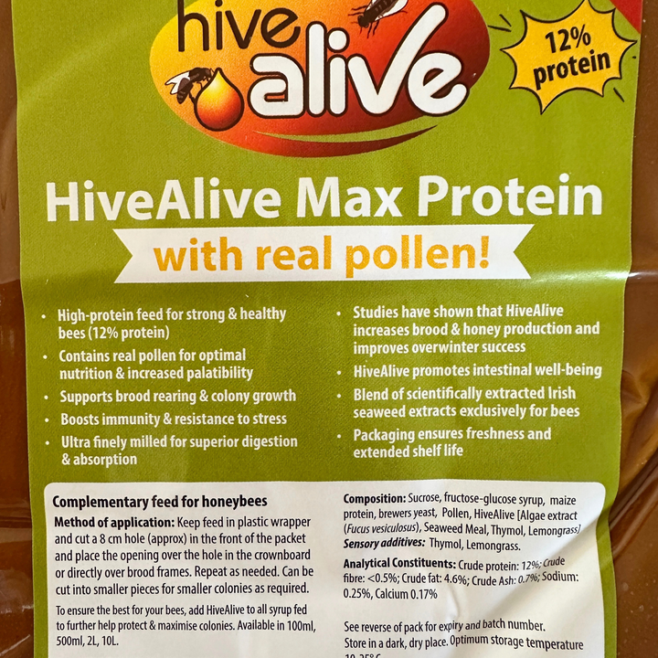 Hive Alive Protein Supplement for Honeybees