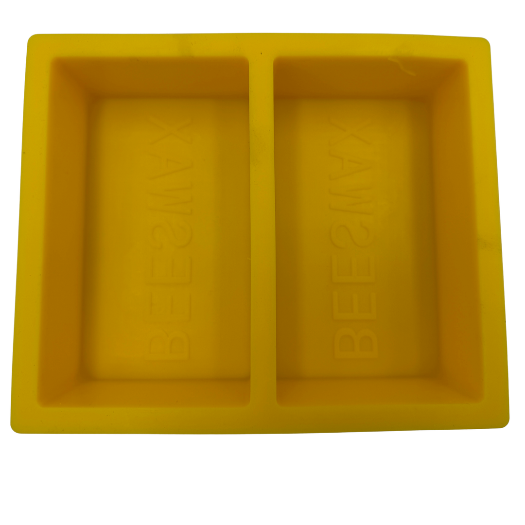 500g Silicone Beeswax Block Mould – Economy Twin Cube Mould