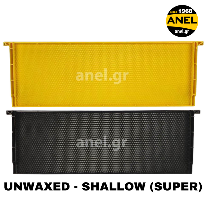 Plastic Langstroth Frame with Plastic Foundation For Medium Hive Body (Super Box) - Unwaxed