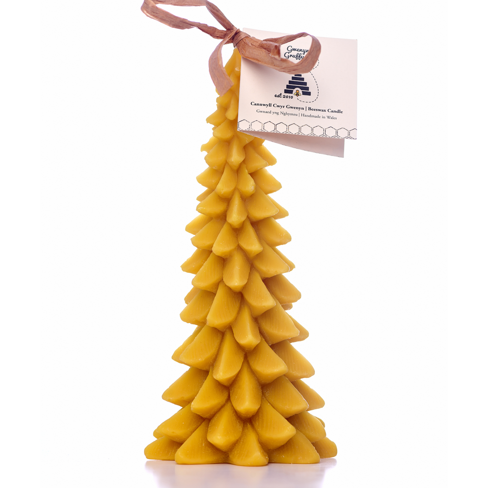 Beeswax Christmas Tree Candle 