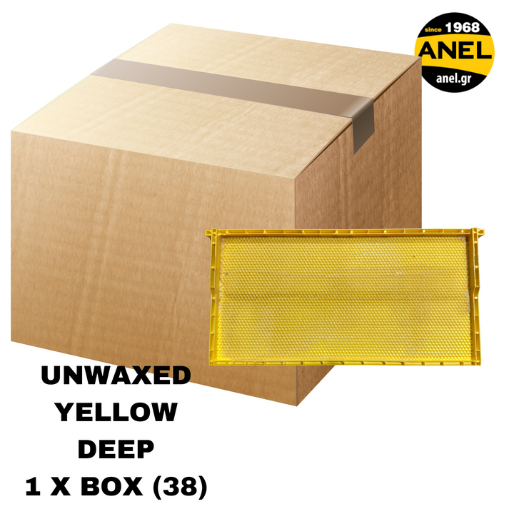 Plastic Langstroth Frames with Plastic Foundation For Deep Hive Body (Brood Box) - Unwaxed