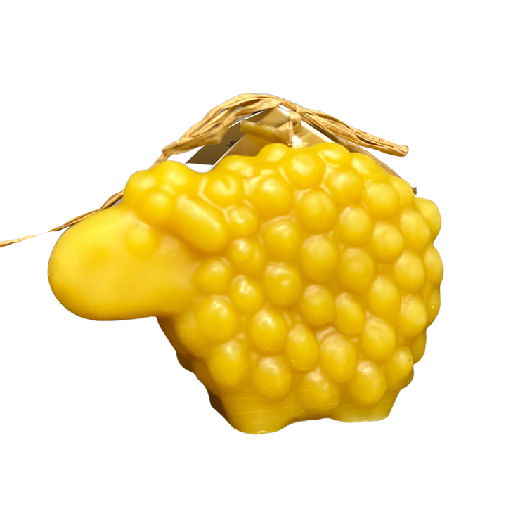 Novelty Sheep Solid Beeswax Candle