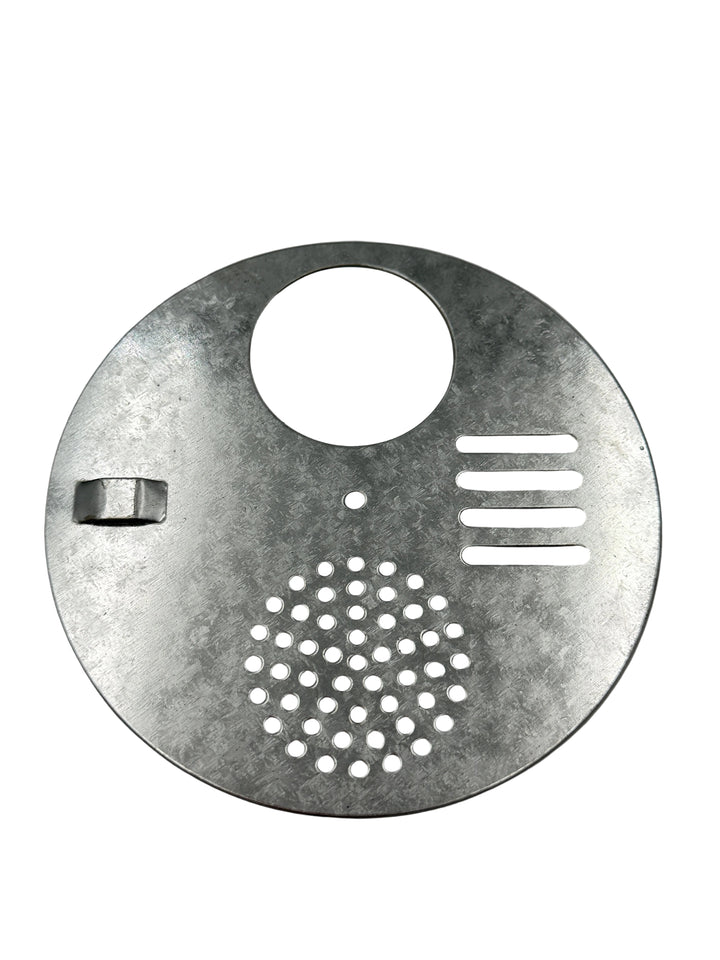 Galvanised Metal Disc Hive Entrance – Nucleus Box Entrance Plate 125mm