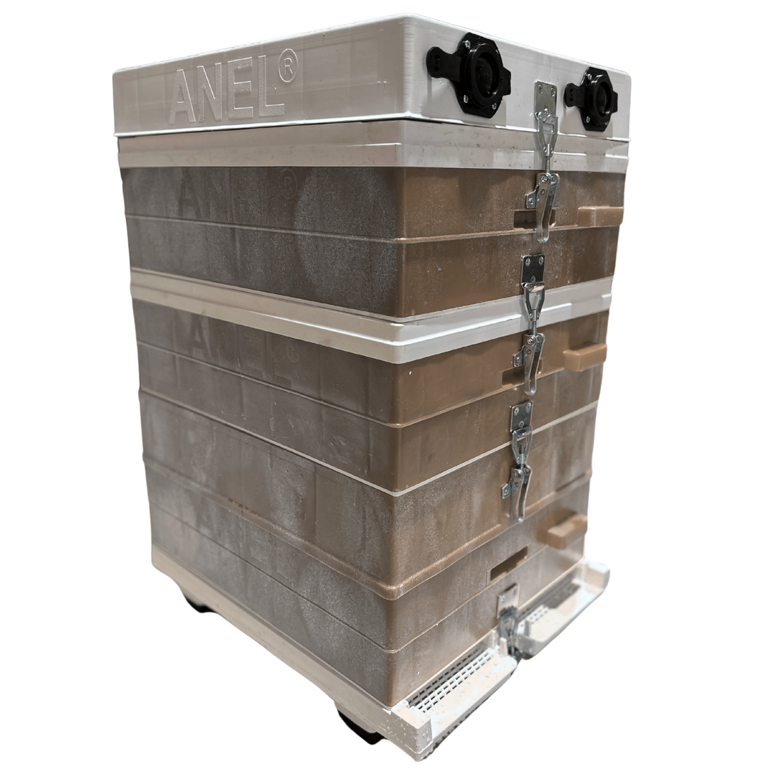 Complete Langstroth Assembled Beehive by Anel (1 Deep & 2 Medium)