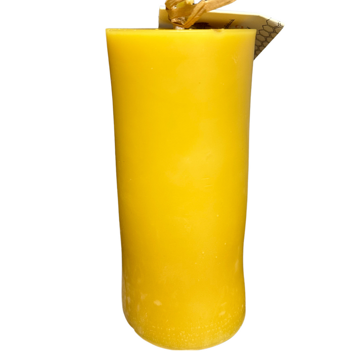 Pillar Solid Beeswax Candle with Cotton Wick - 60 Hour