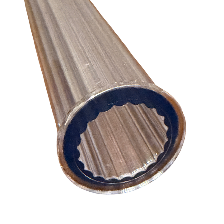 Ribbed Taper Candle Mould – Clear Acrylic Dinner Candle - 25cm