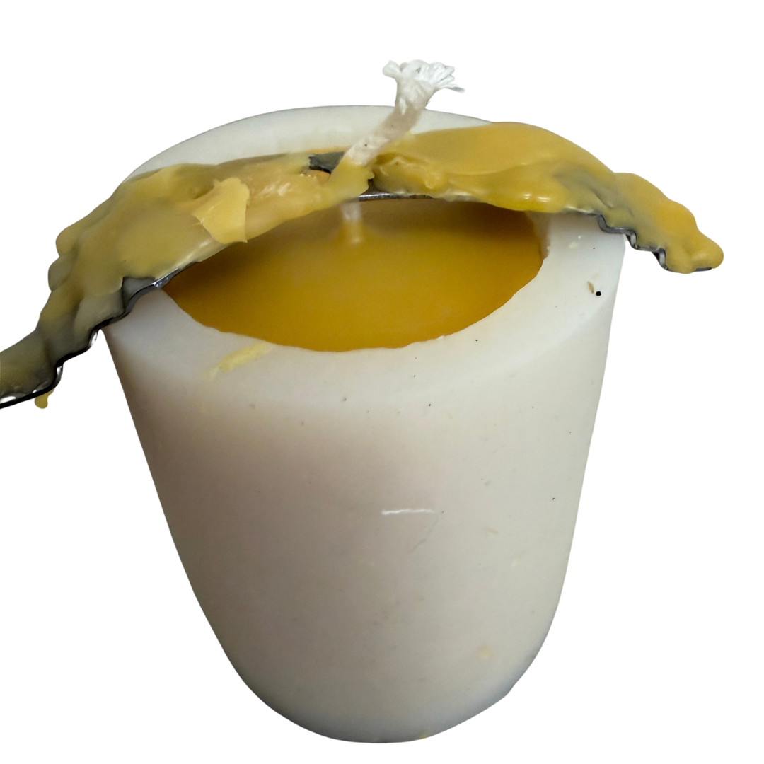 Honeycomb &amp; Bee Silicone Candle Mould | Economy Pillar Candle Mould