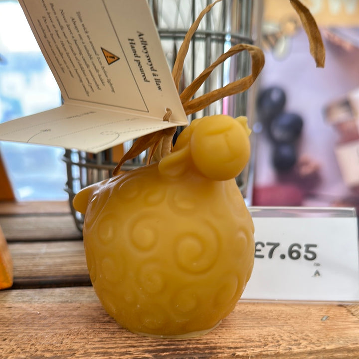 Sheep Solid Beeswax Candle