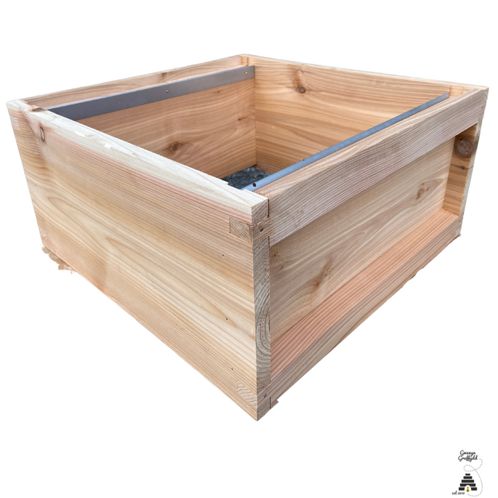 British Cedar National Brood Box Body with Runners - Flat Pack