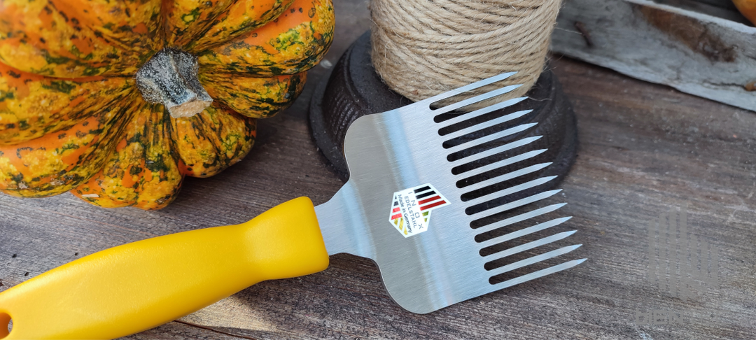 Bientec “Lasercut” Stainless Steel Honey Uncapping Fork | Made in Germany - Dishwasher Safe