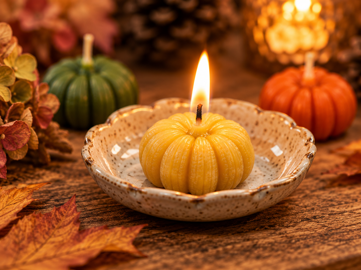 Mini Pumpkin Beeswax Candles – Gift Box of 6