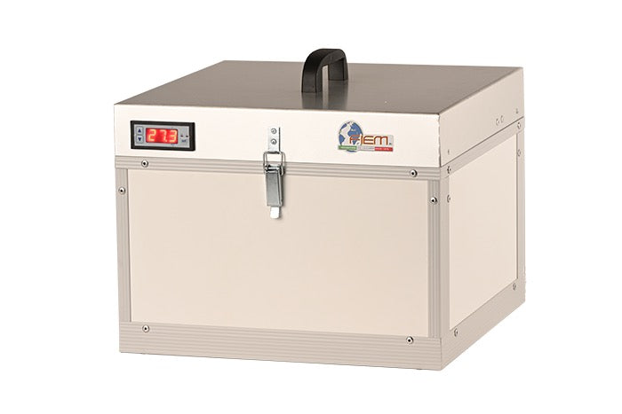 FIEM Queen Cell Transport Box — 12V Portable Incubator for Moving Queen Cells Queen Rearing | Made in Italy