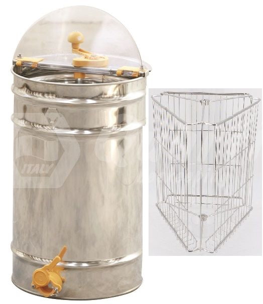 3 Frame Tangential Honey Extractor (Langstroth) – Compact Tabletop Extractor Quarti