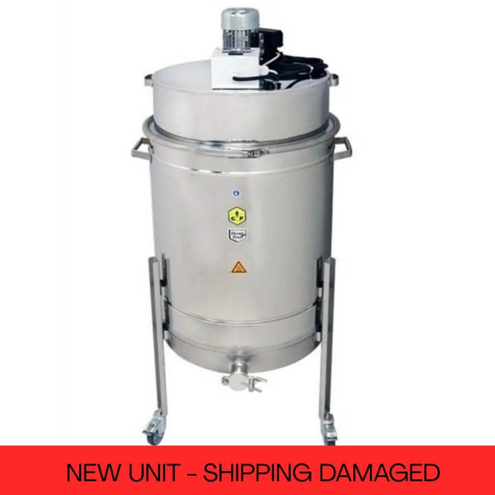 Cosmetic Damage - CFM Carl Fritz Mini Cappings Melter and Honey Liquefier with Legs on Wheels