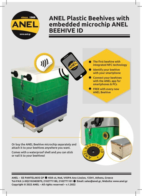 100 X Bee Beehive ID Record Keeping App Chip for Beehives By Anel