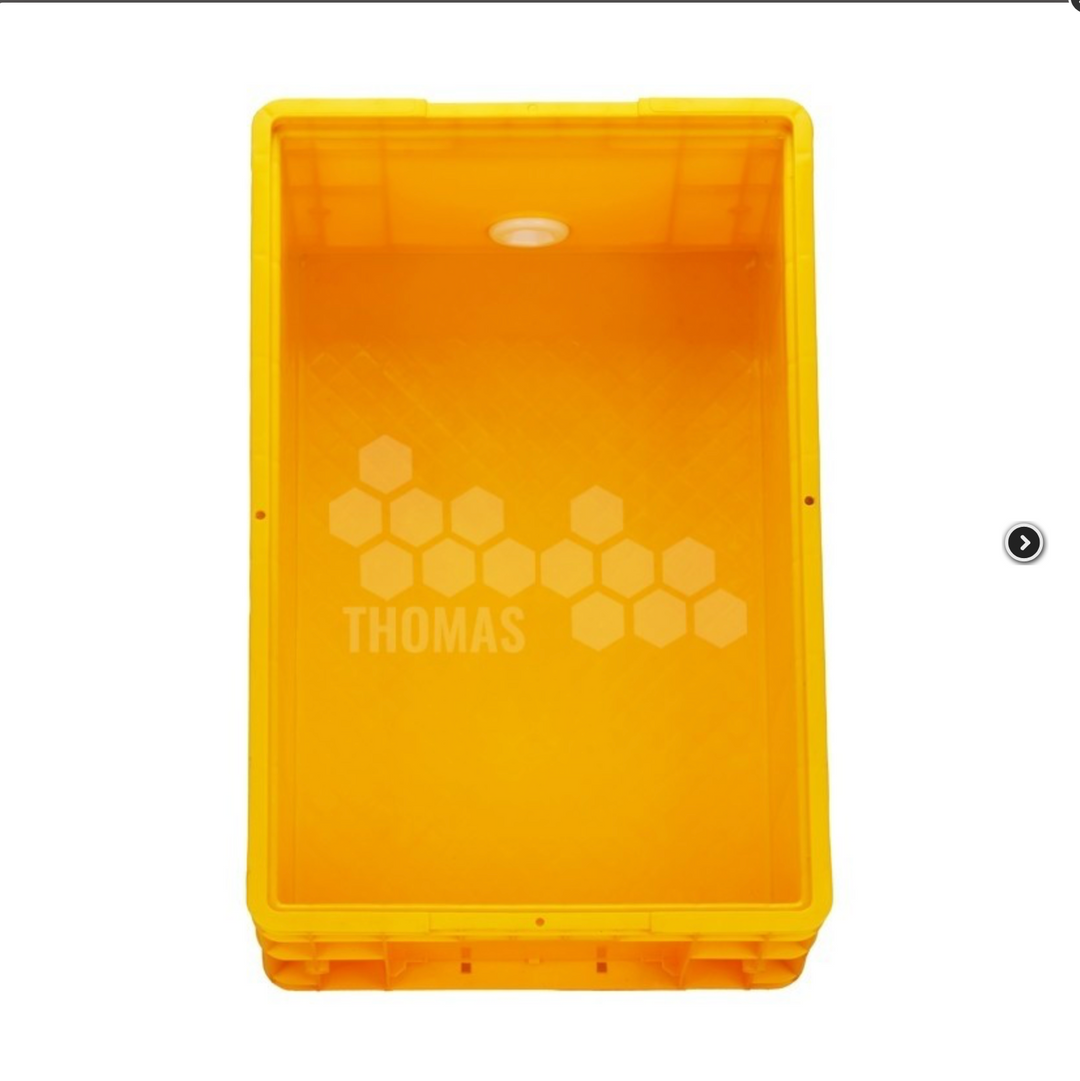 Plastic & Stainless Steel Yellow Uncapping Tray With Frame Stand with Honey Tap