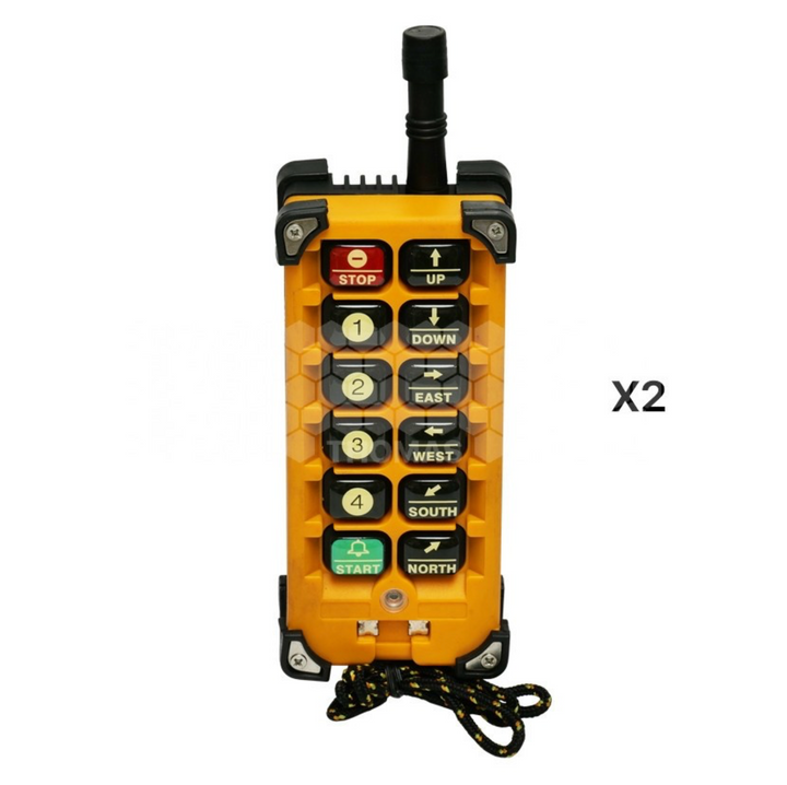 Beekeeping crane with wireless remote control for hive handling