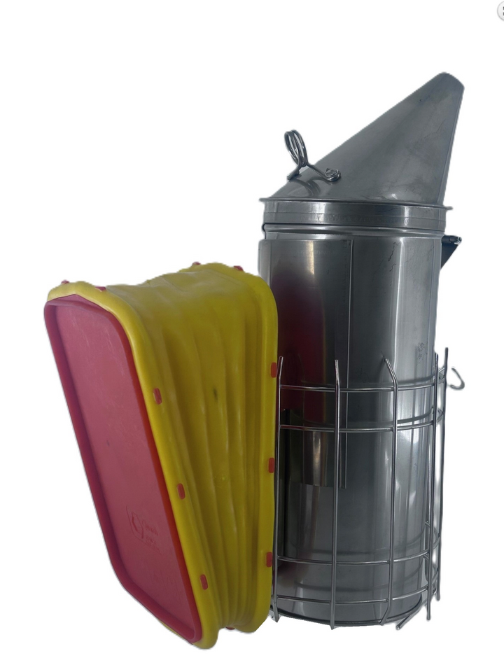 Quarti Stainless Steel Beekeeping Smoker – High Spout 24 cm
