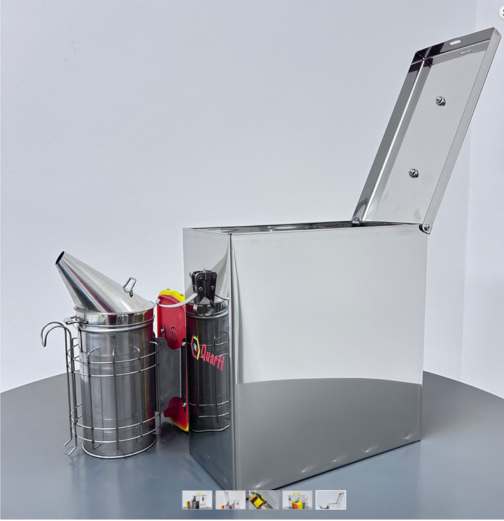 Quarti Stainless Steel Smoker Storage Case – Beekeeping Smoker Carry Box