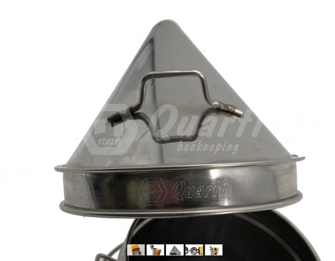 Stainless Steel Beekeeping Smoker – High 18 cm Spout, Ø 10 cm