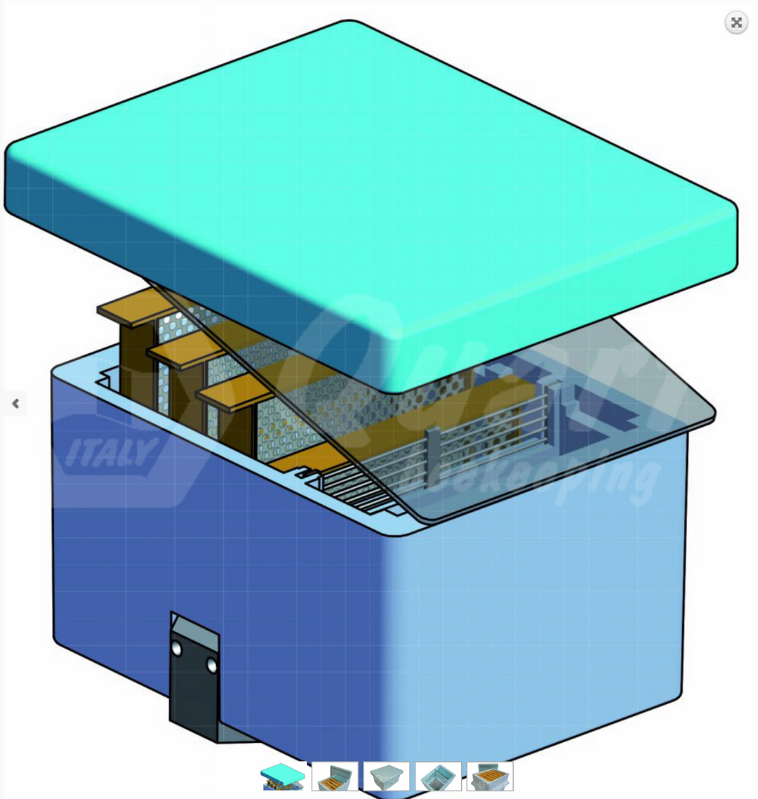 Quarti Queen Rearing Mini Mating Nuc – Polystyrene Hive (4 Frames Included)
