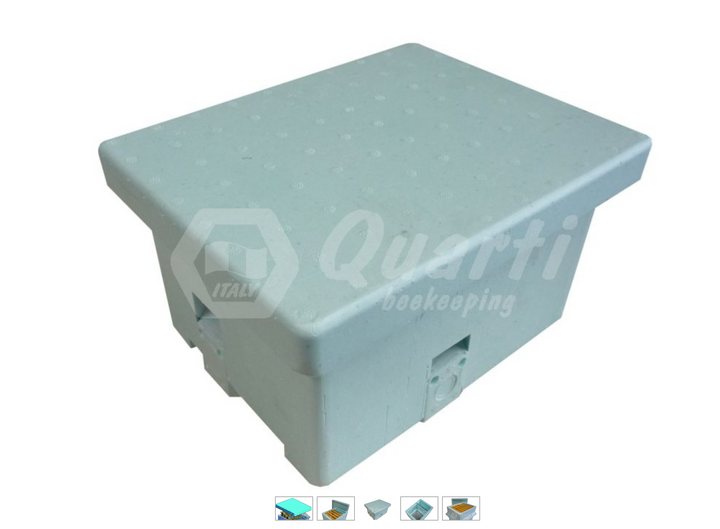 Quarti Queen Rearing Mini Mating Nuc – Polystyrene Hive (4 Frames Included)