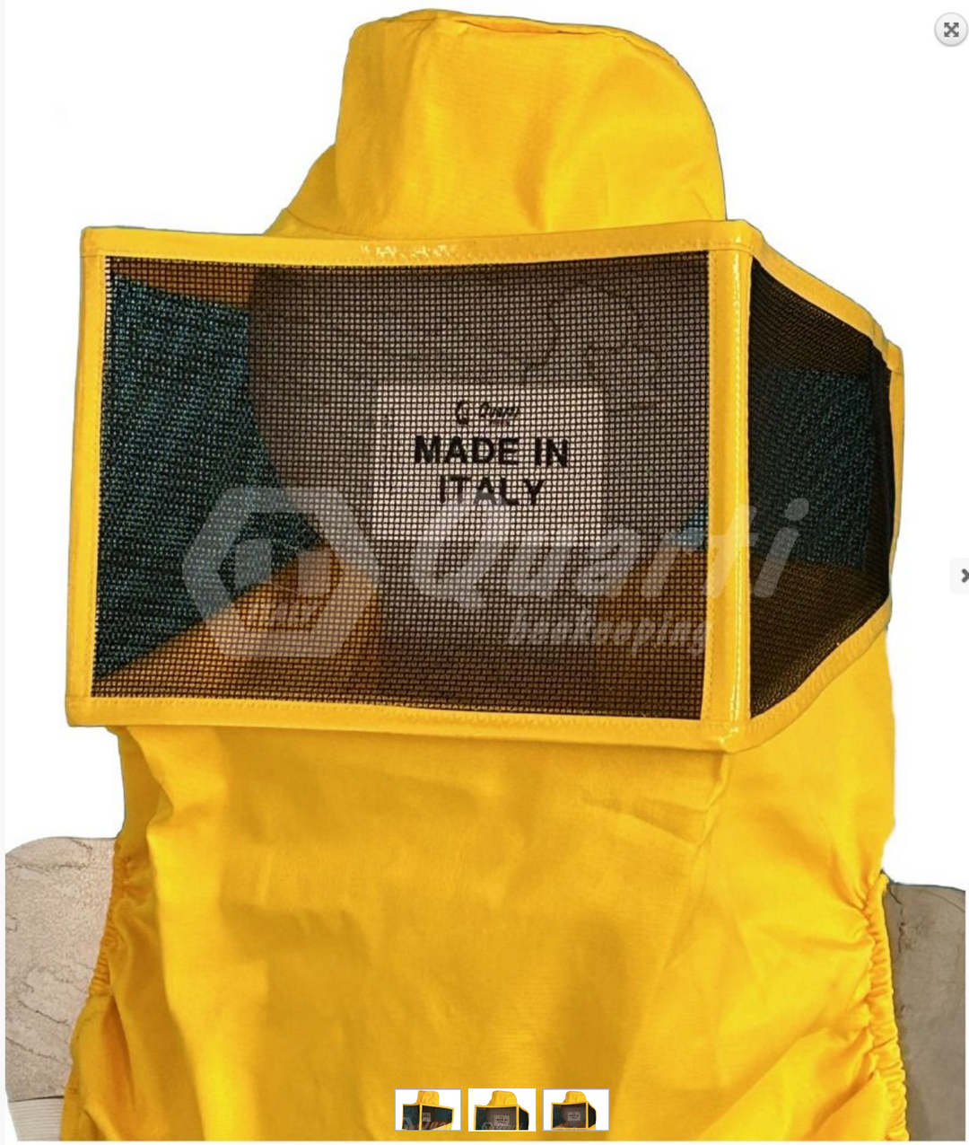 Beekeeper Square Hat with Protective Zinc mesh – Cotton Canvas