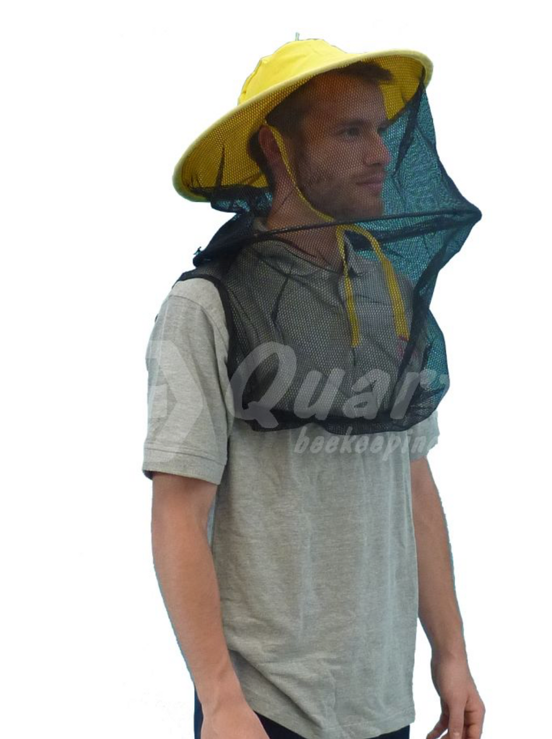Round Beekeeping Veil Hat – Cotton &amp; Tulle Protective Bee Veil (Made in Italy)