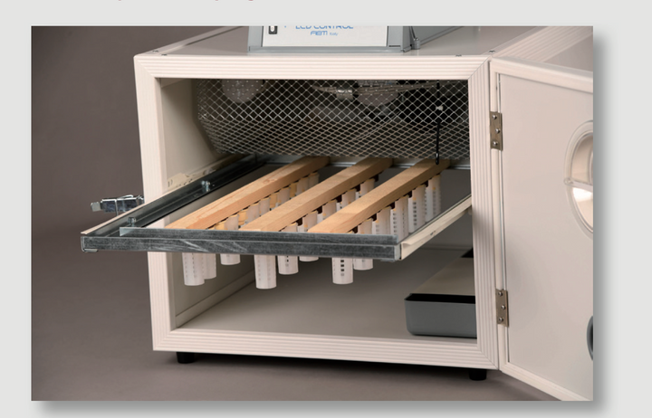 FIEM A50DP Queen Rearing Incubator — 80–100 Queen Cell Capacity | Made in Italy