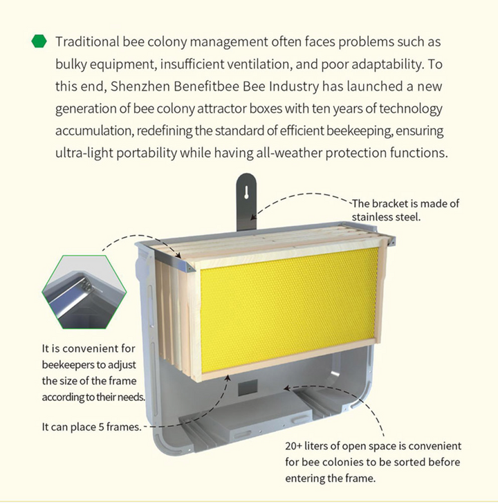 Swarm Trap Box – Langstroth Beehive (Swarm Control Bait Hive)