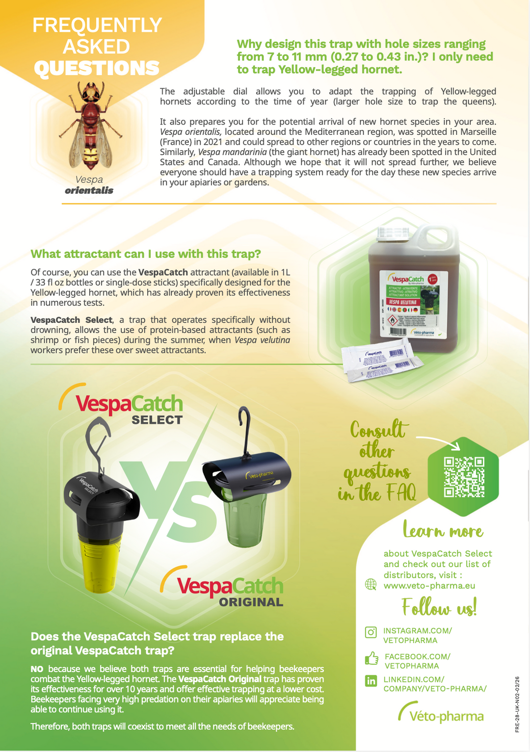 VespaCatch Select Asian Hornet Trap Vespa Catch (Adjustable &amp; Selective) | Trap Only or With Lures
