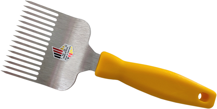 Bientec Lasercut stainless steel honey uncapping fork made in Germany