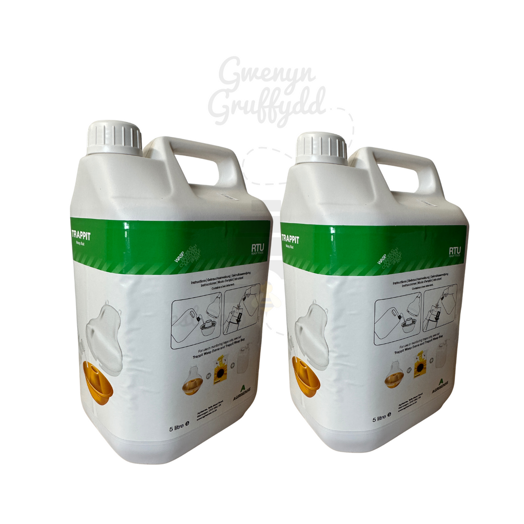 5 Litre Trappit Wasp Bait Liquid Lure - Asian Hornet Trap Lure