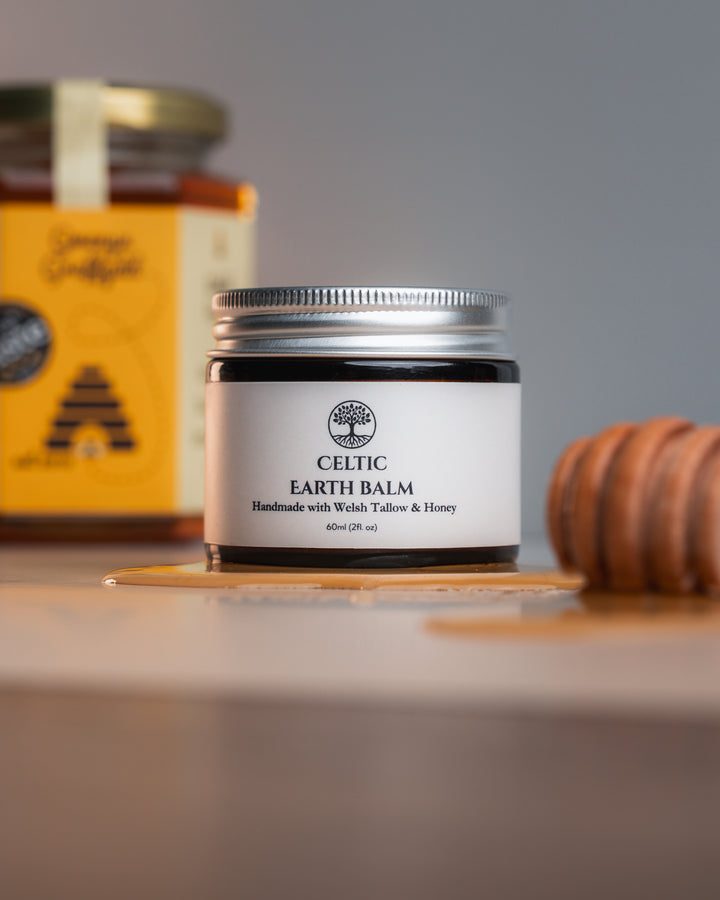 Welsh Grass Fed Tallow &amp; honey Balm Jar