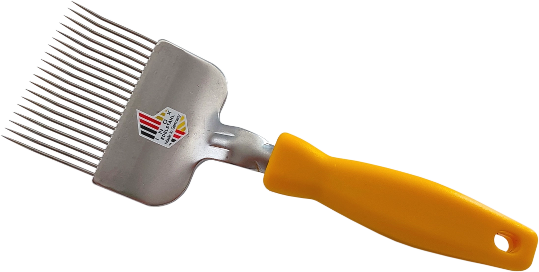 Bientec The Original stainless steel honey uncapping fork made in Germany