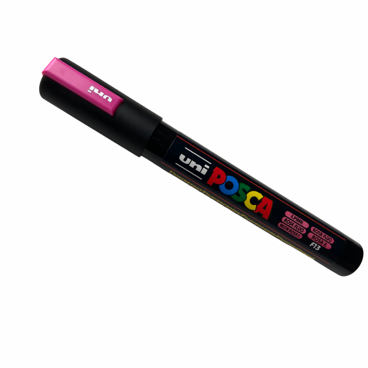 Queen Marking Pen, Uni Posca Fluorescent Pink