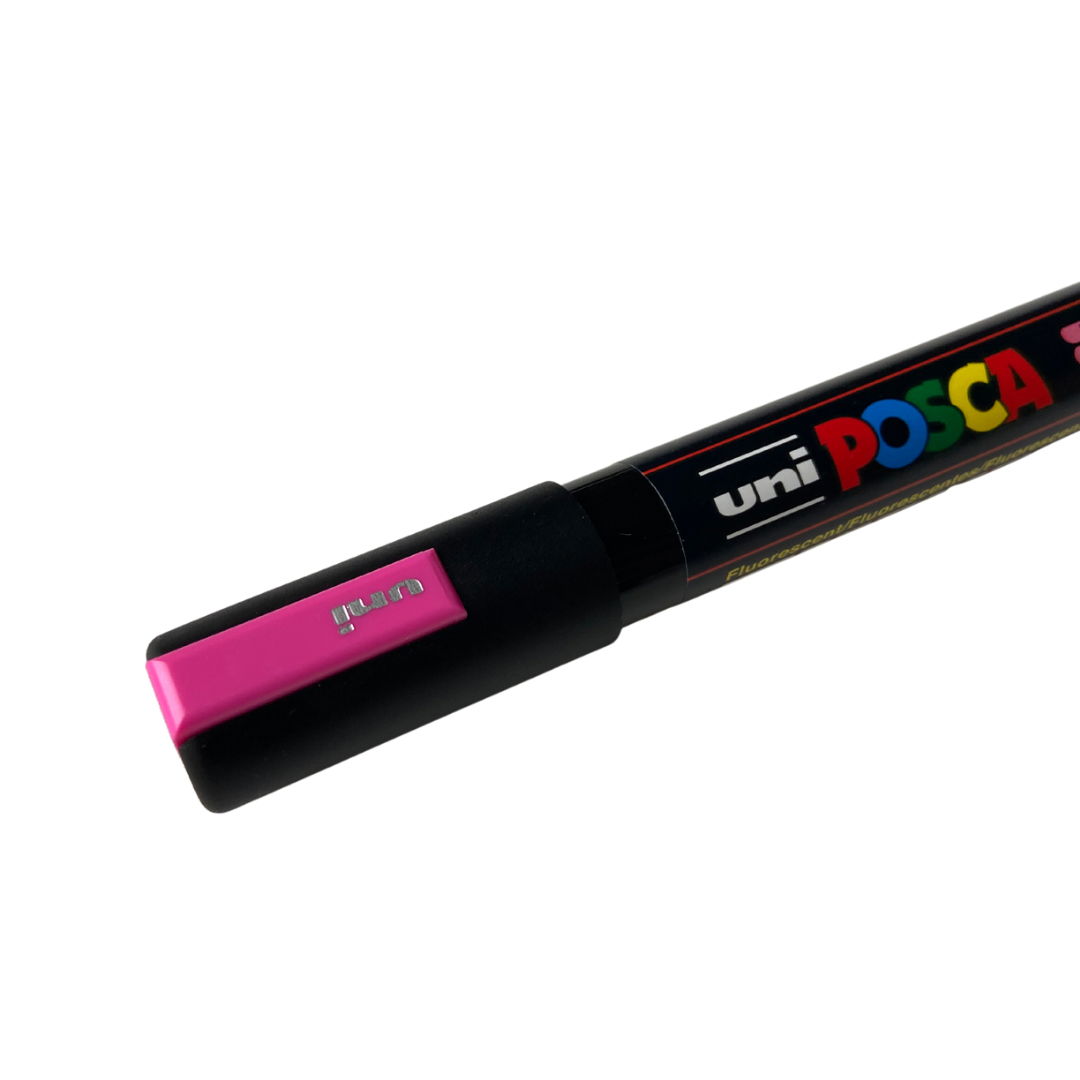 Queen Marking Pen, Uni Posca Fluorescent Pink