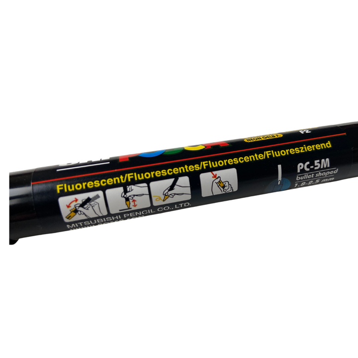 Queen Marking Pen, Uni Posca Fluorescent Yellow