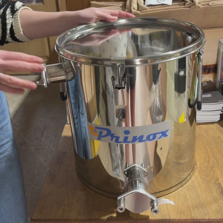 Prinox 25kg Honey Settling Tank with Filters &amp; Dual Honey Gates