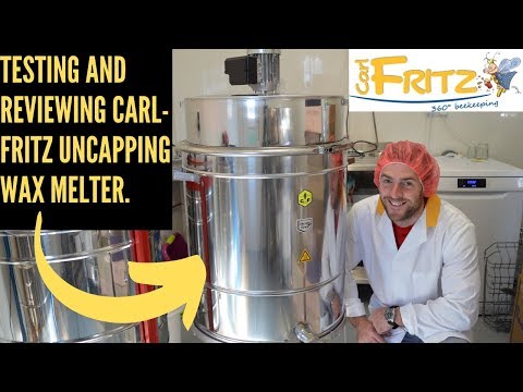 CFM Carl Fritz Mini Cappings Melter and Honey Liquefier with Legs on Wheels