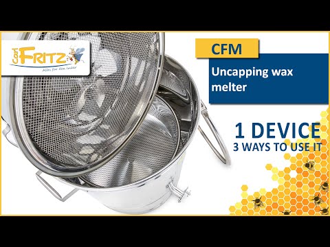 CFM Carl Fritz Mini Cappings Melter and Honey Liquefier with Legs on Wheels