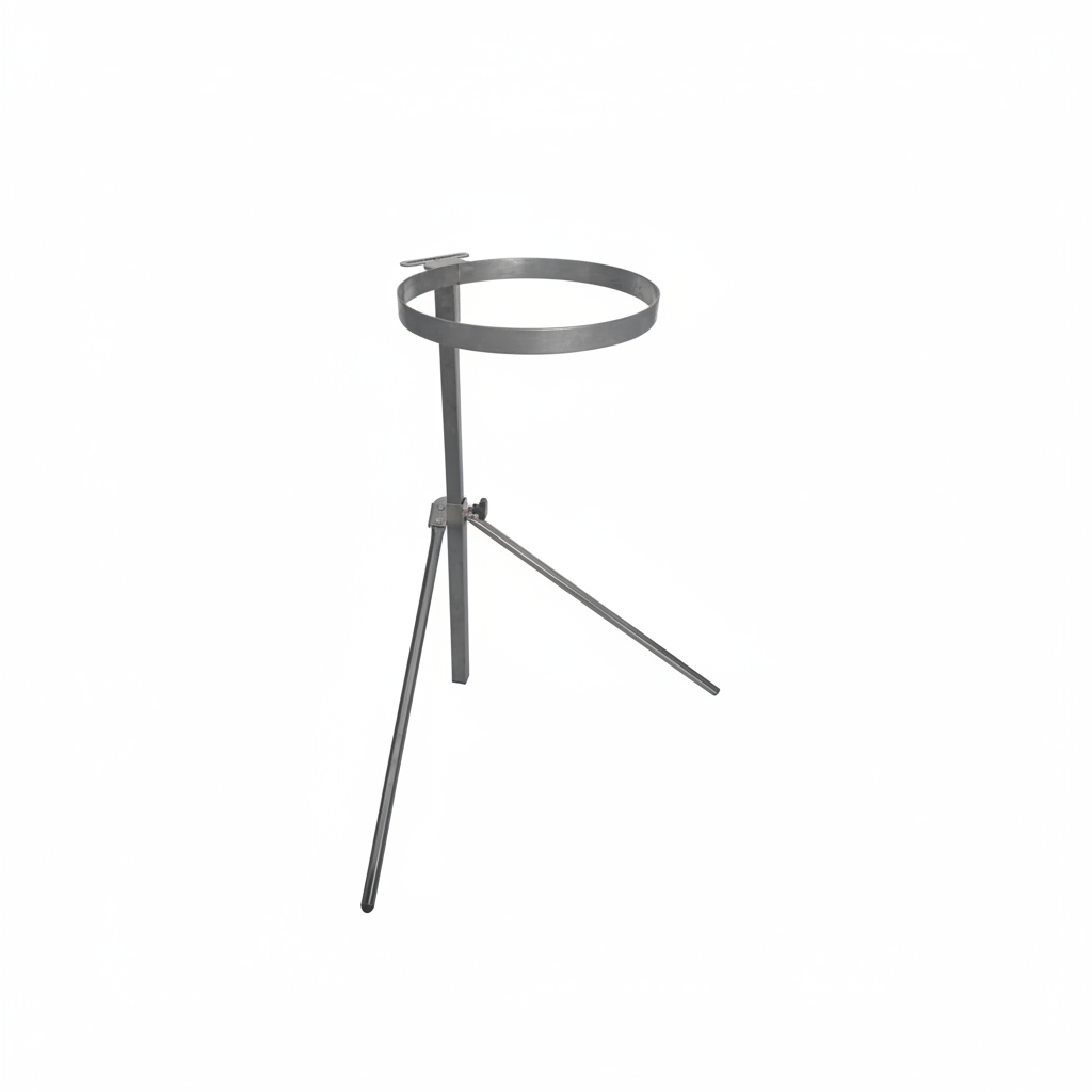 Stand on white background
