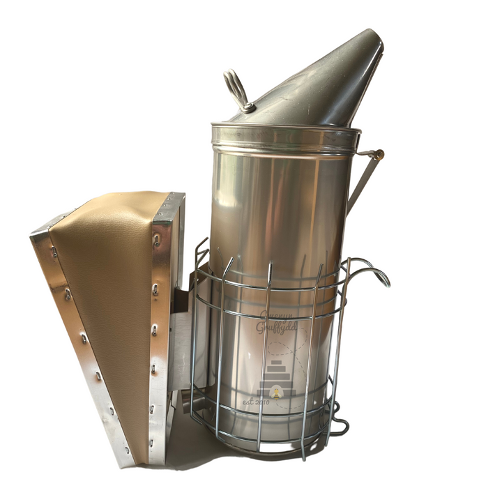 Dadant Smoker 4 x 10 Stainless Steel with Shield - Large