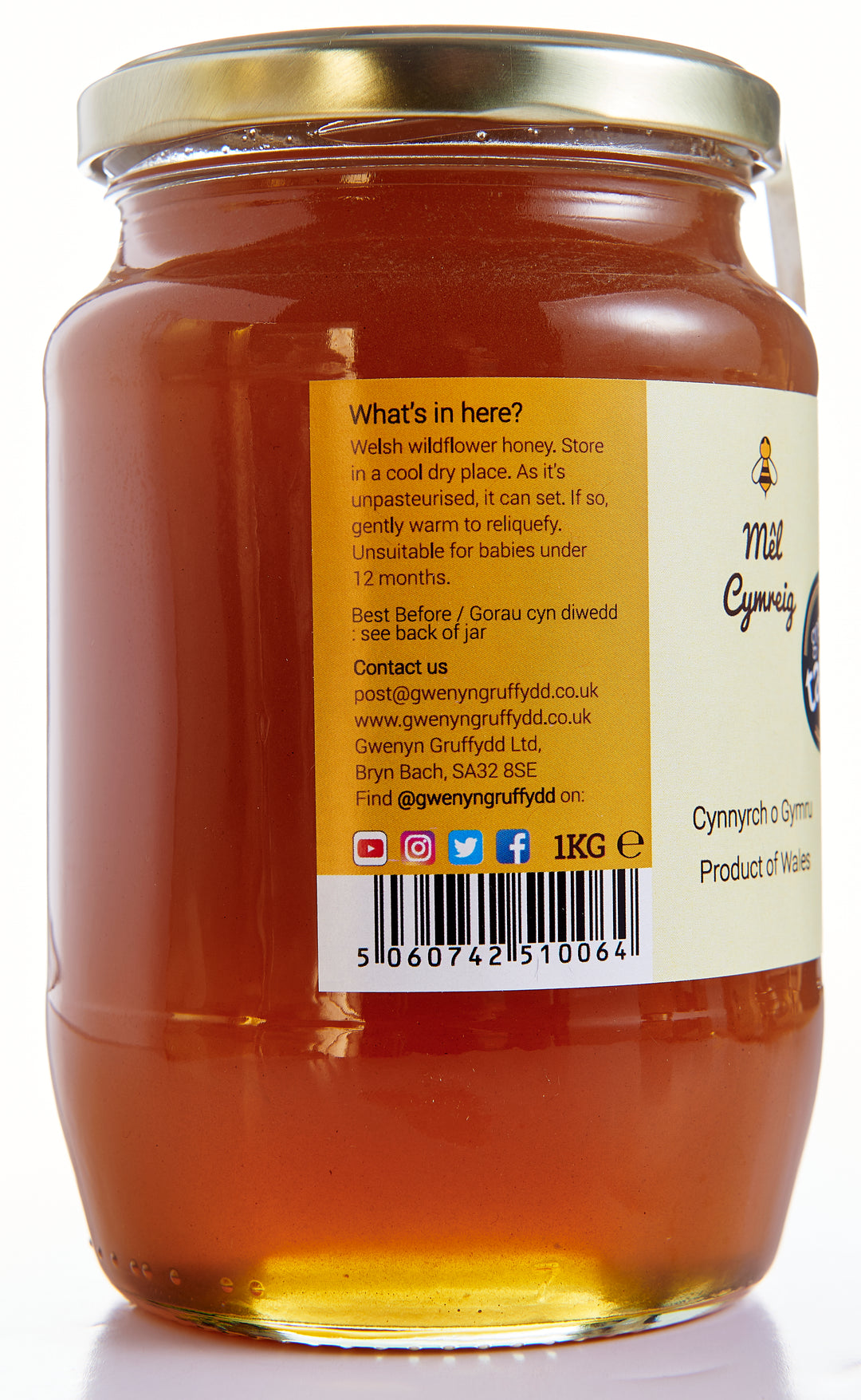 Welsh Wildflower Bulk 1kg Glass Jar